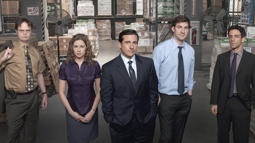 Michael Scott with friends